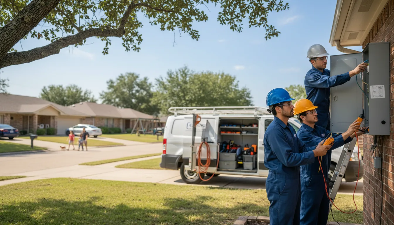 Certified electrician providing emergency electrical services in Lahoma, OK
